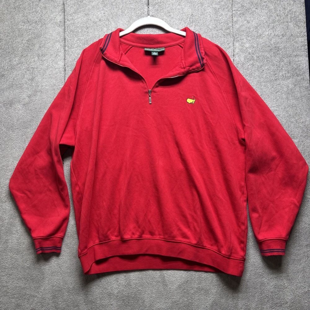 Mens Masters Collection Sweater‎  XLarge  1/4 Zip Golf Sweater